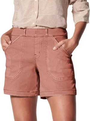Comfy Stretch Twill Shorts for Women Casual Summer Chino Short Pant Elastic Waist Pull on Denim Jean Shorts Plus Size