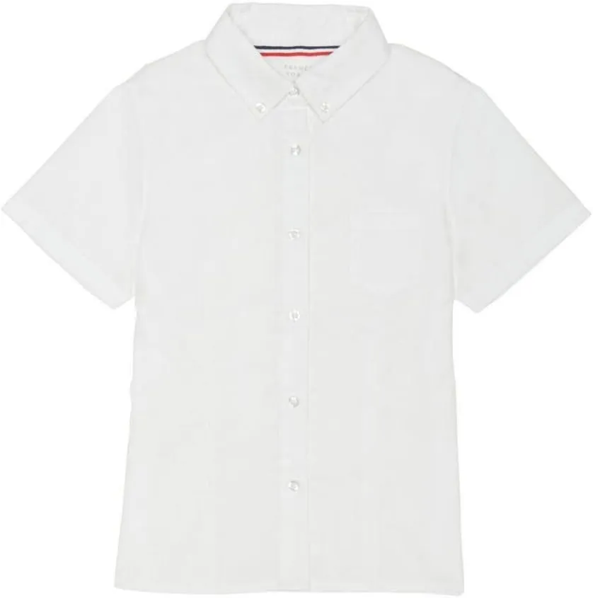 French Toast Girls' Short Sleeve Oxford Shirt