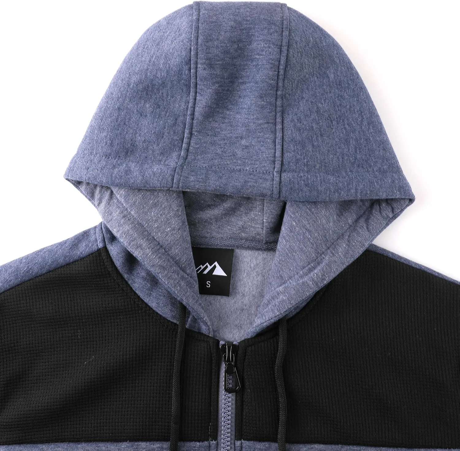 Men's Full Zip Fleece Hoodie Lightweight Athletic Performance Sweatshirt Jacket with Pocket