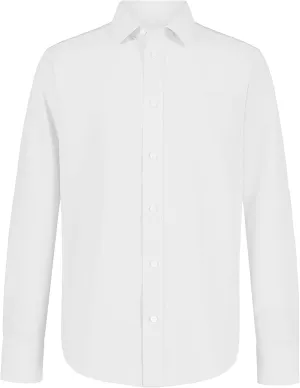 Nautica Big Boys' School Uniform Long Sleeve Performance Oxford Button-Down Shirt
