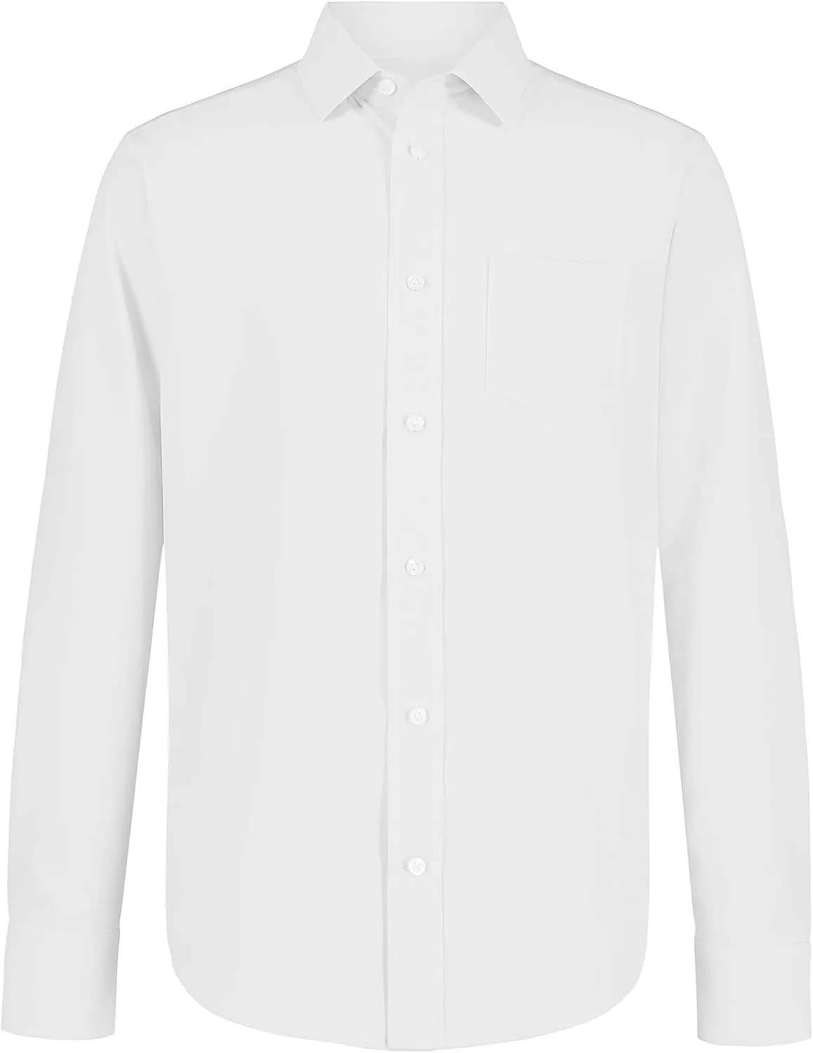 Nautica Big Boys' School Uniform Long Sleeve Performance Oxford Button-Down Shirt