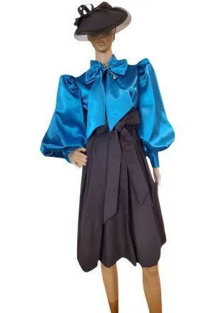 Tie-Neck Satin Top