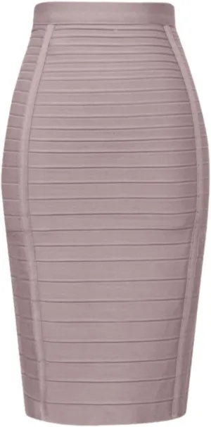 Women's Wrap Skirt Bodycon Pencil Skirts High Waist Knee Length Back Zipper Business Bandage Sexy Solid Color Skirt